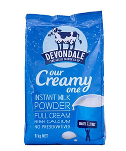  澳大利亚Devondale德运高钙全脂成人牛奶粉 1kg 